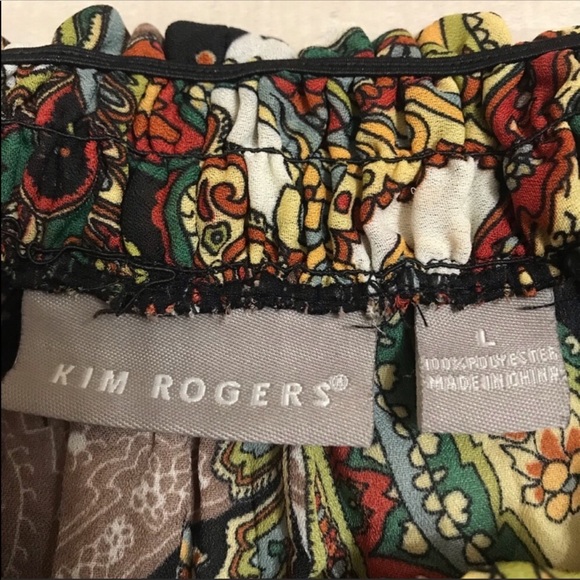♥️SOLD♥️ Kim Rogers Long Sleeve Pleated Paisley - Picture 4 of 8